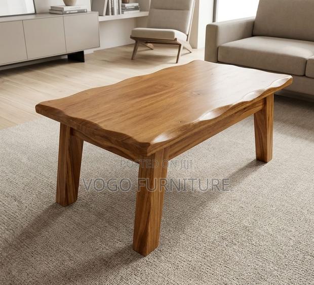 Coffee Table; Stylish Rectangular Wooden Coffee Table - main view