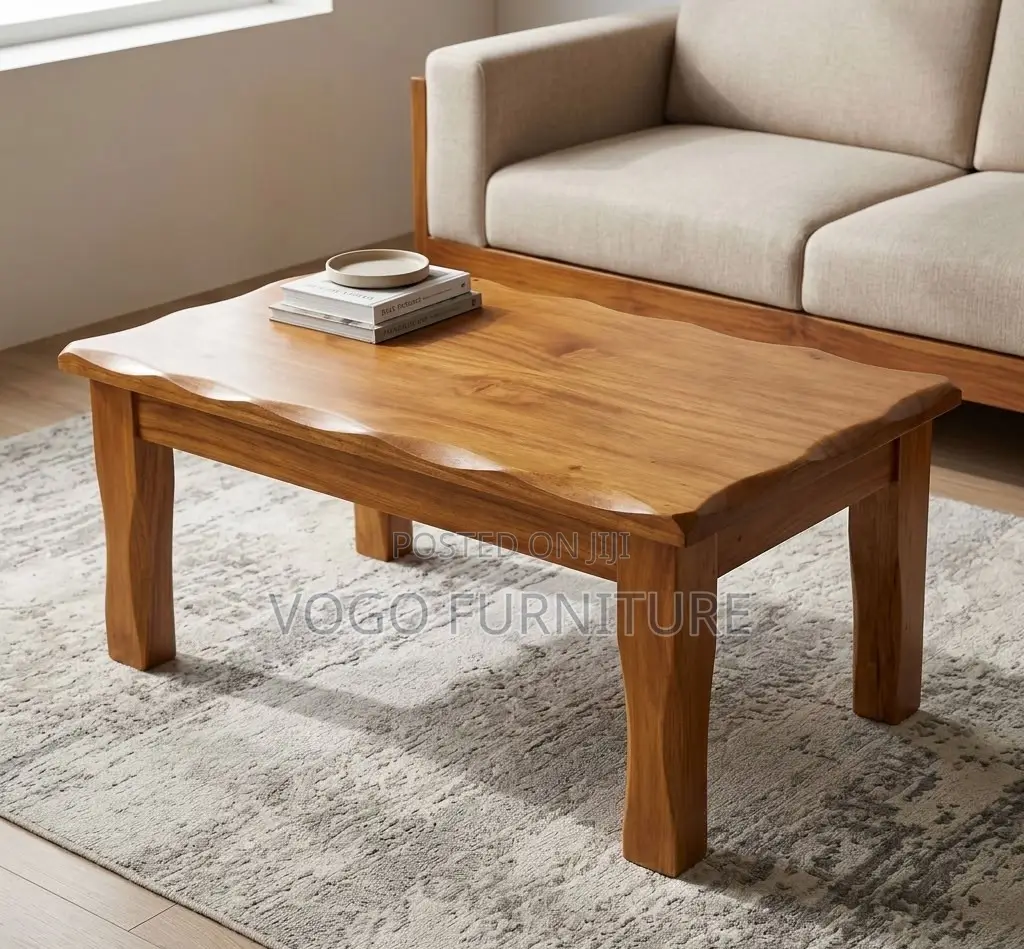 Coffee Table; Stylish Rectangular Wooden Coffee Table