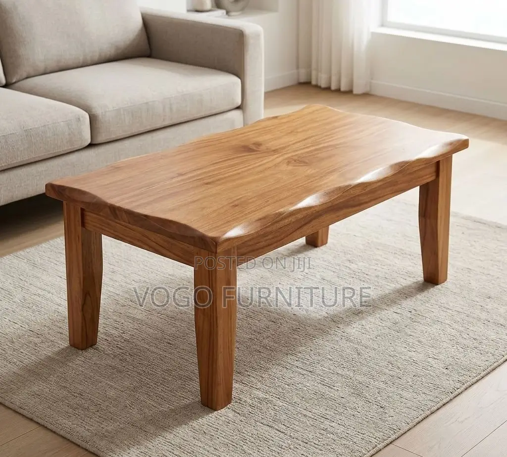 Coffee Table; Stylish Rectangular Wooden Coffee Table