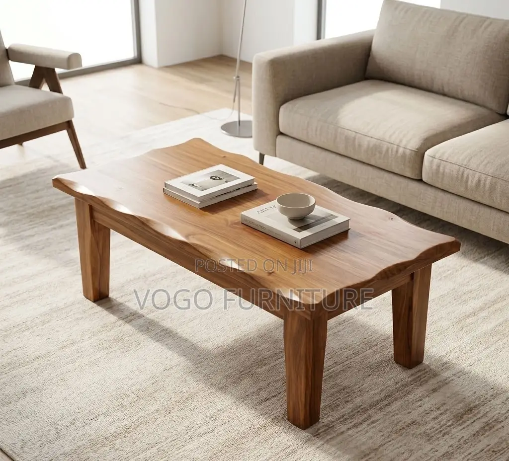 Coffee Table; Stylish Rectangular Wooden Coffee Table