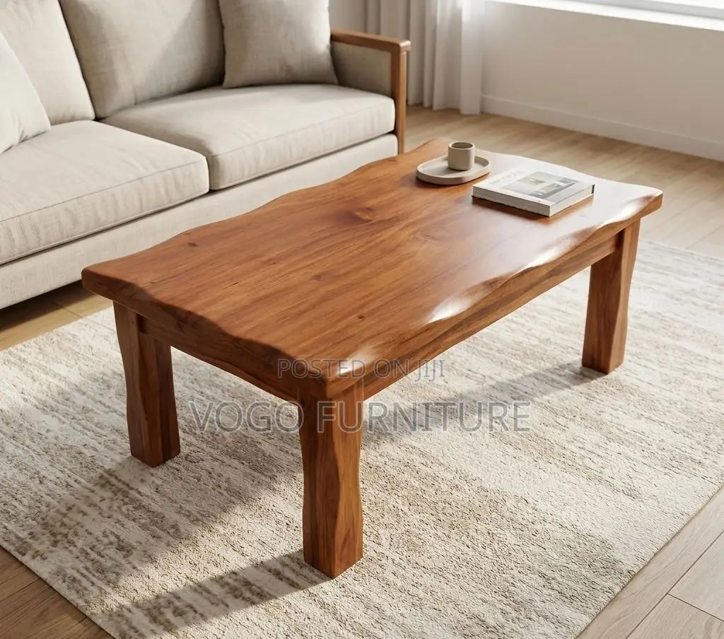 Coffee Table; Stylish Rectangular Wooden Coffee Table
