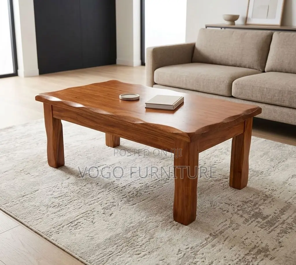 Coffee Table; Stylish Rectangular Wooden Coffee Table