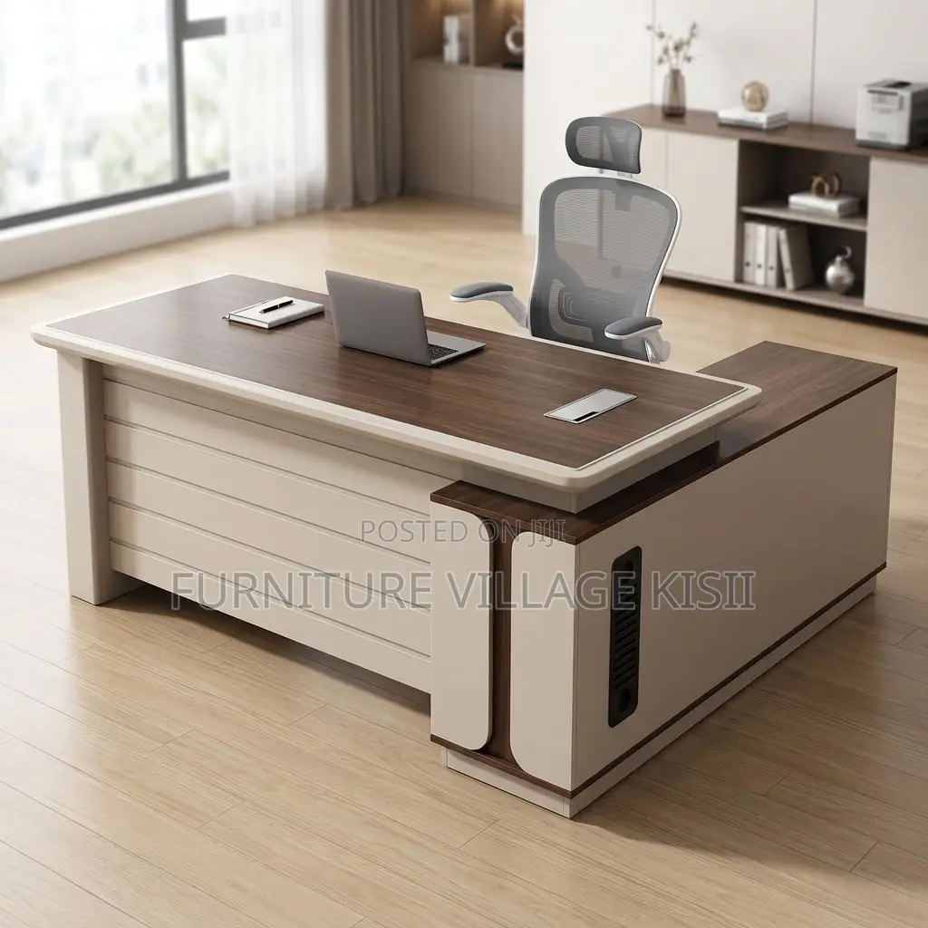 180CM Office Table With Side Return- Multicoloured