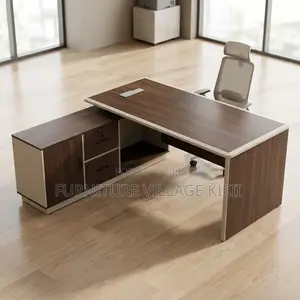 180CM Office Table With Side Return- Multicoloured