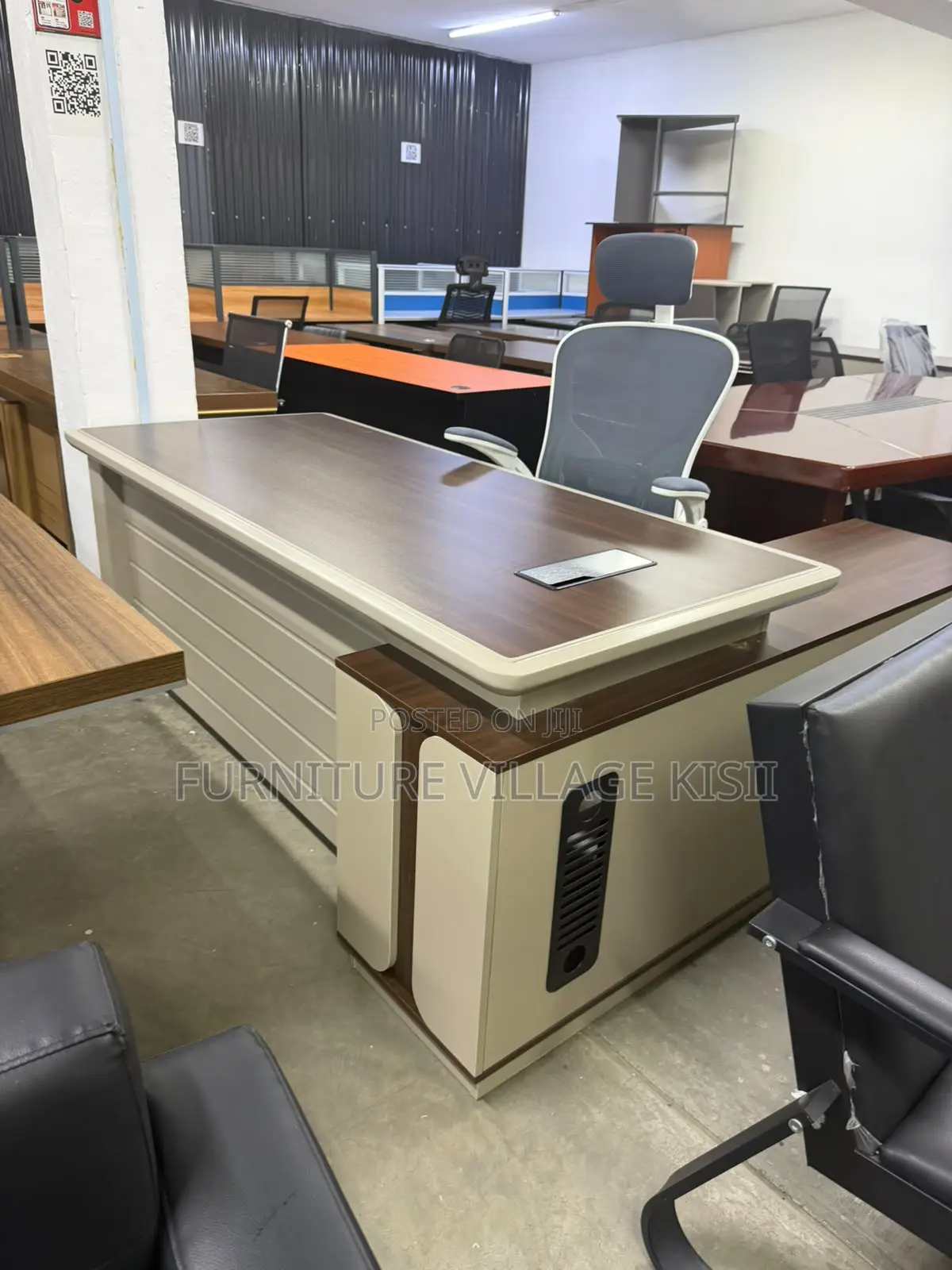 180CM Office Table With Side Return- Multicoloured