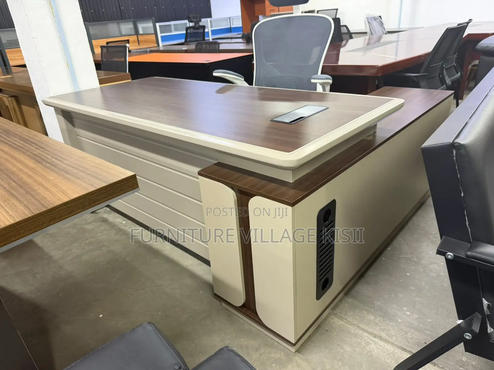 180CM Office Table With Side Return- Multicoloured