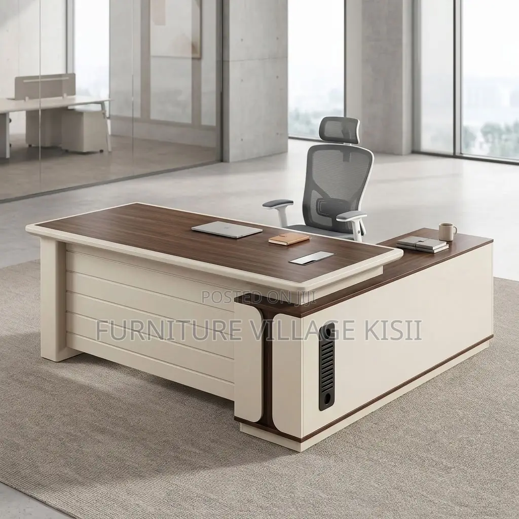 180CM Office Table With Side Return- Multicoloured