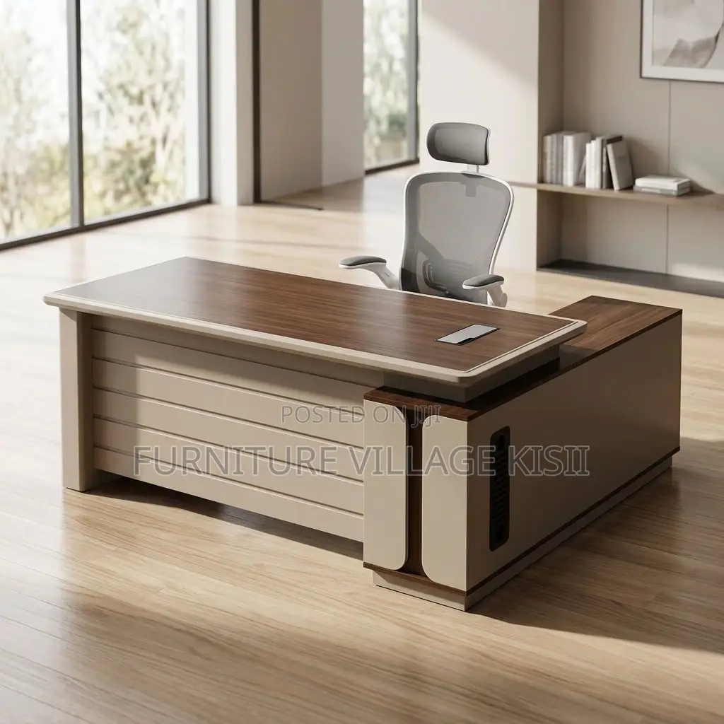 180CM Office Table With Side Return- Multicoloured