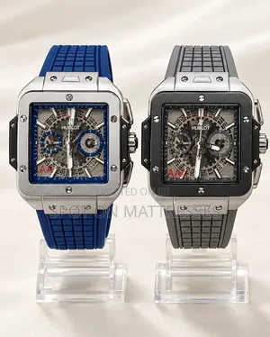 Hublot Automatic Watch for Men. Blue,Gray and Brown. We Deliver!