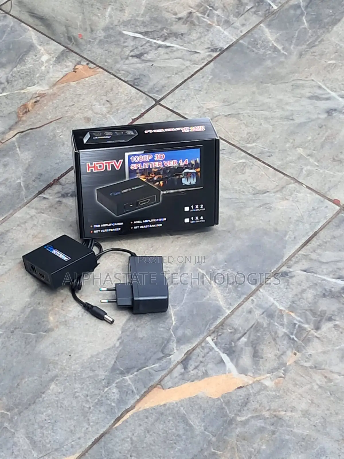 HDMI Splitter Box 1 Input 2 Output for TV and Monitor