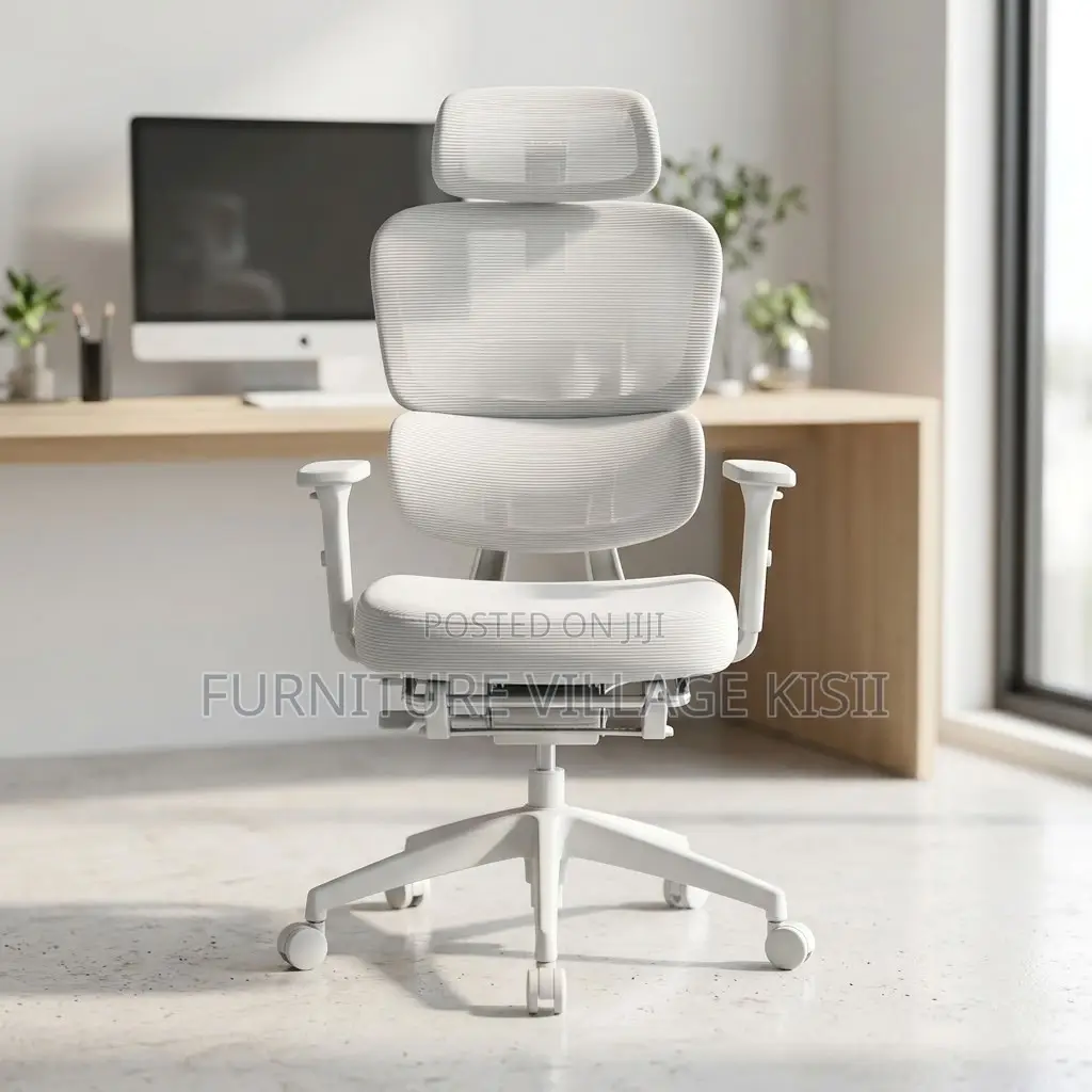 Executive Orthopedic Office Chair With Footrest