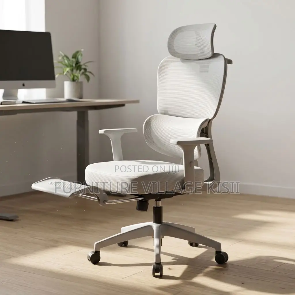 Executive Orthopedic Office Chair With Footrest