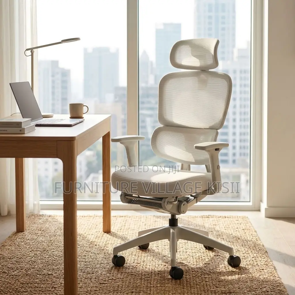 Executive Orthopedic Office Chair With Footrest