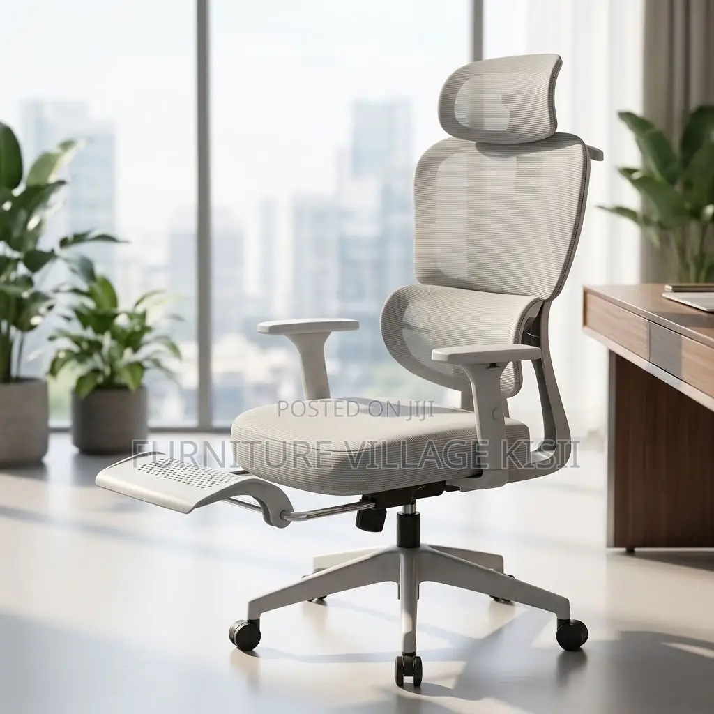 Executive Orthopedic Office Chair With Footrest