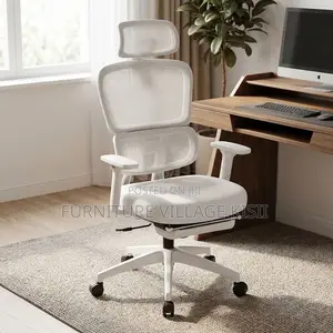 Executive Orthopedic Office Chair With Footrest