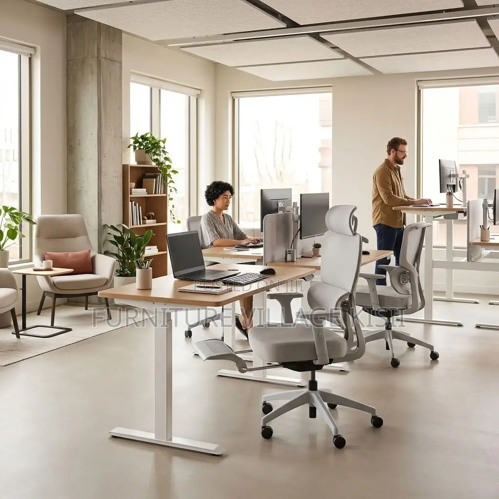 Executive Orthopedic Office Chair With Footrest