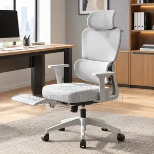 Executive Orthopedic Office Chair With Footrest