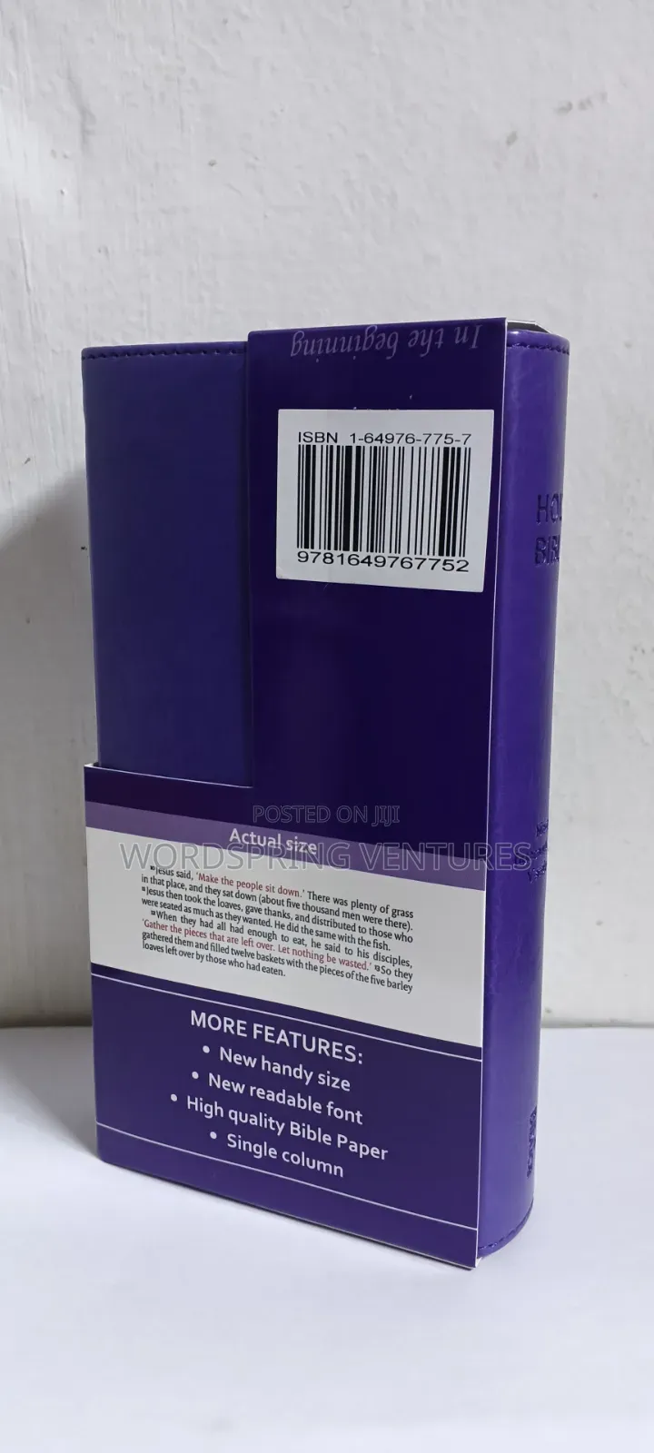 NIV Trimline Bible Purple
