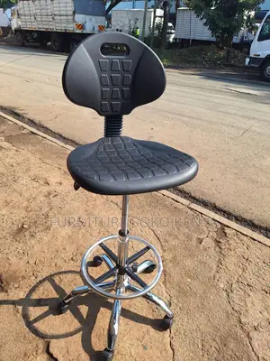 Office Chair : High-Back Ergonomic Polyurethane Drafting Stool