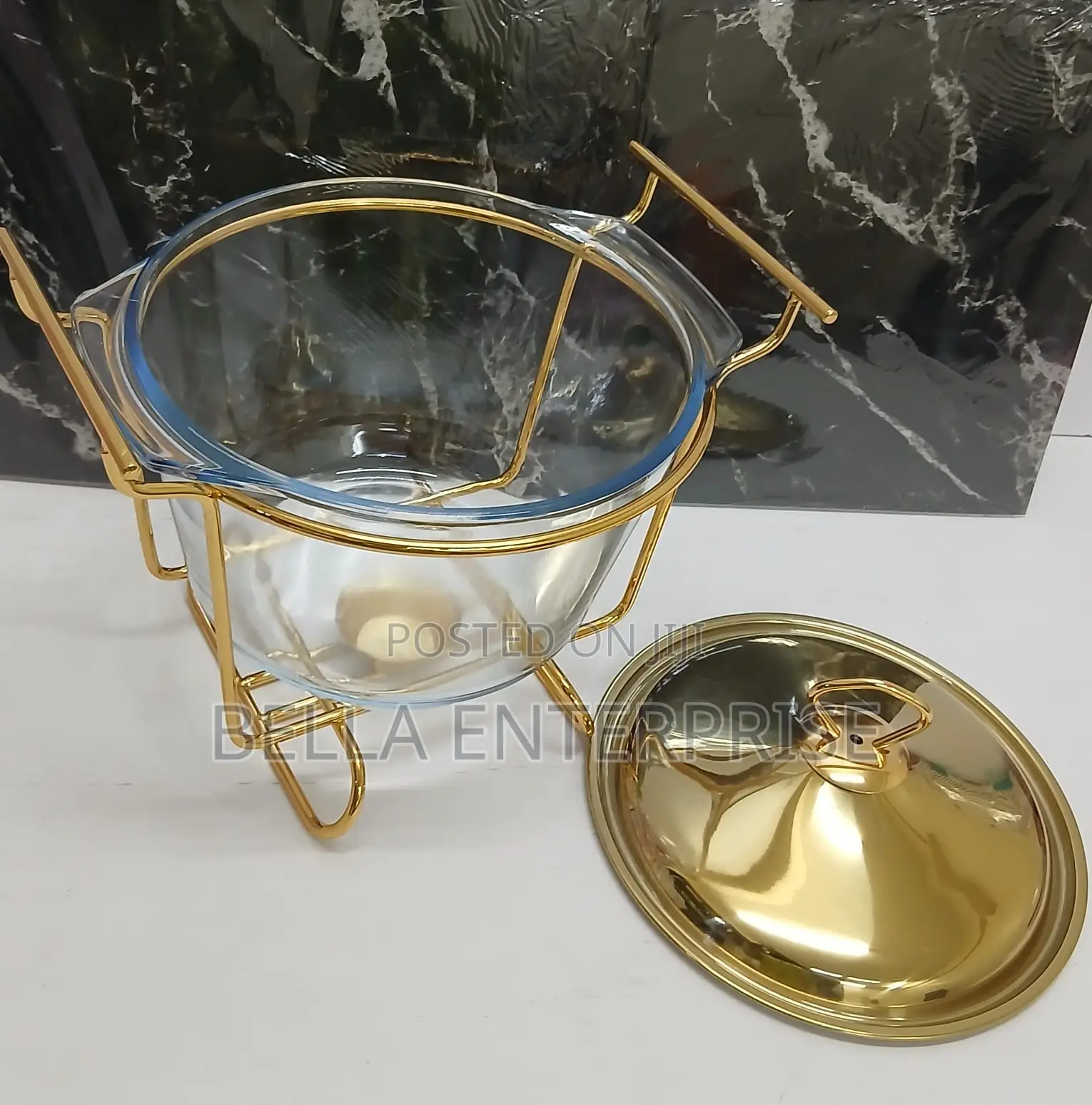 Glass Chaffing Dish Soup Pot availableCapacity; 4 Litres