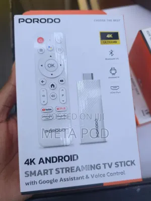 Porodo 4k Android Smart Streaming TV Stick