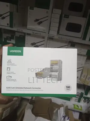 Ugreen NW111 Cat6 Shielded Crystal Head, 100-Pack – RJ45 Connectors