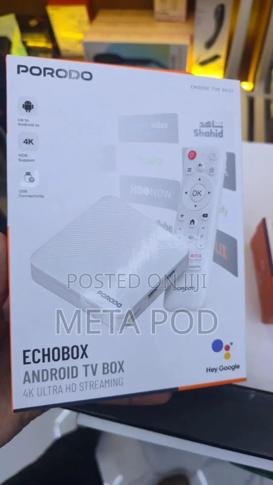 Porodo Echobox 4k Android TV Box