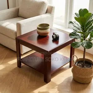 Coffee Table : Square Mahogany Coffee Table