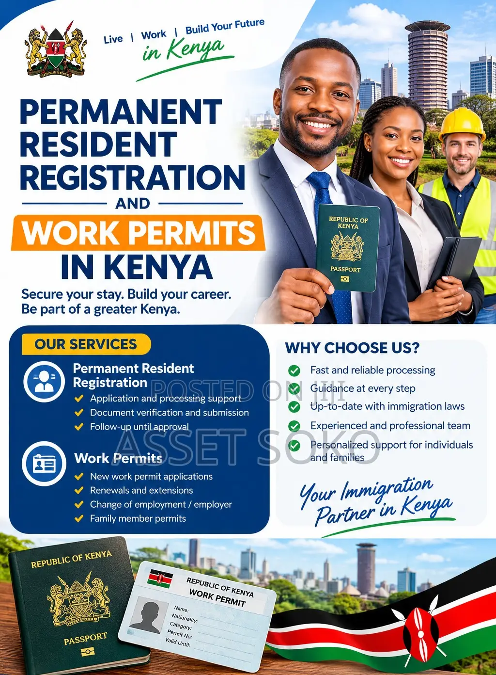Permanent Resident Registration and Work Permits in Kenya