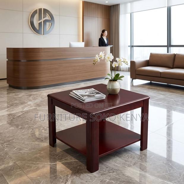 Coffee Table : Square Mahogany Coffee Table - thumbnail 3