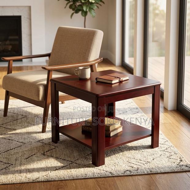 Coffee Table : Square Mahogany Coffee Table - thumbnail 7