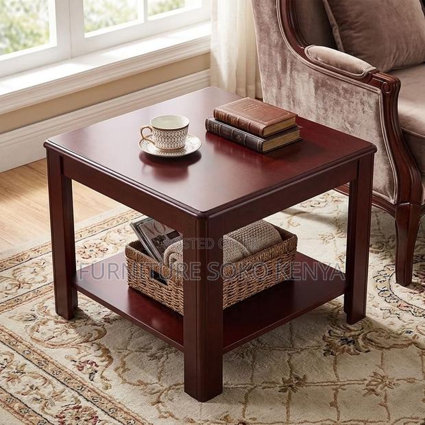 Coffee Table : Square Mahogany Coffee Table - thumbnail 10