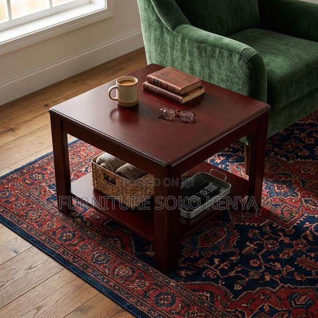 Coffee Table : Square Mahogany Coffee Table - thumbnail 11