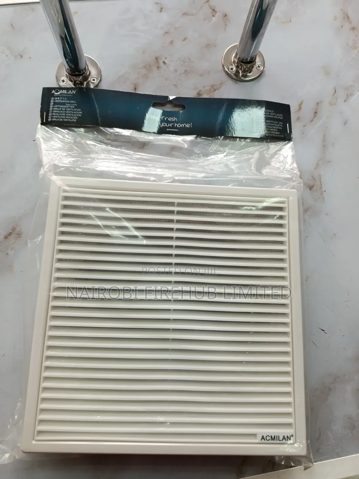 Louvred Ventilation Grill 8 Inches