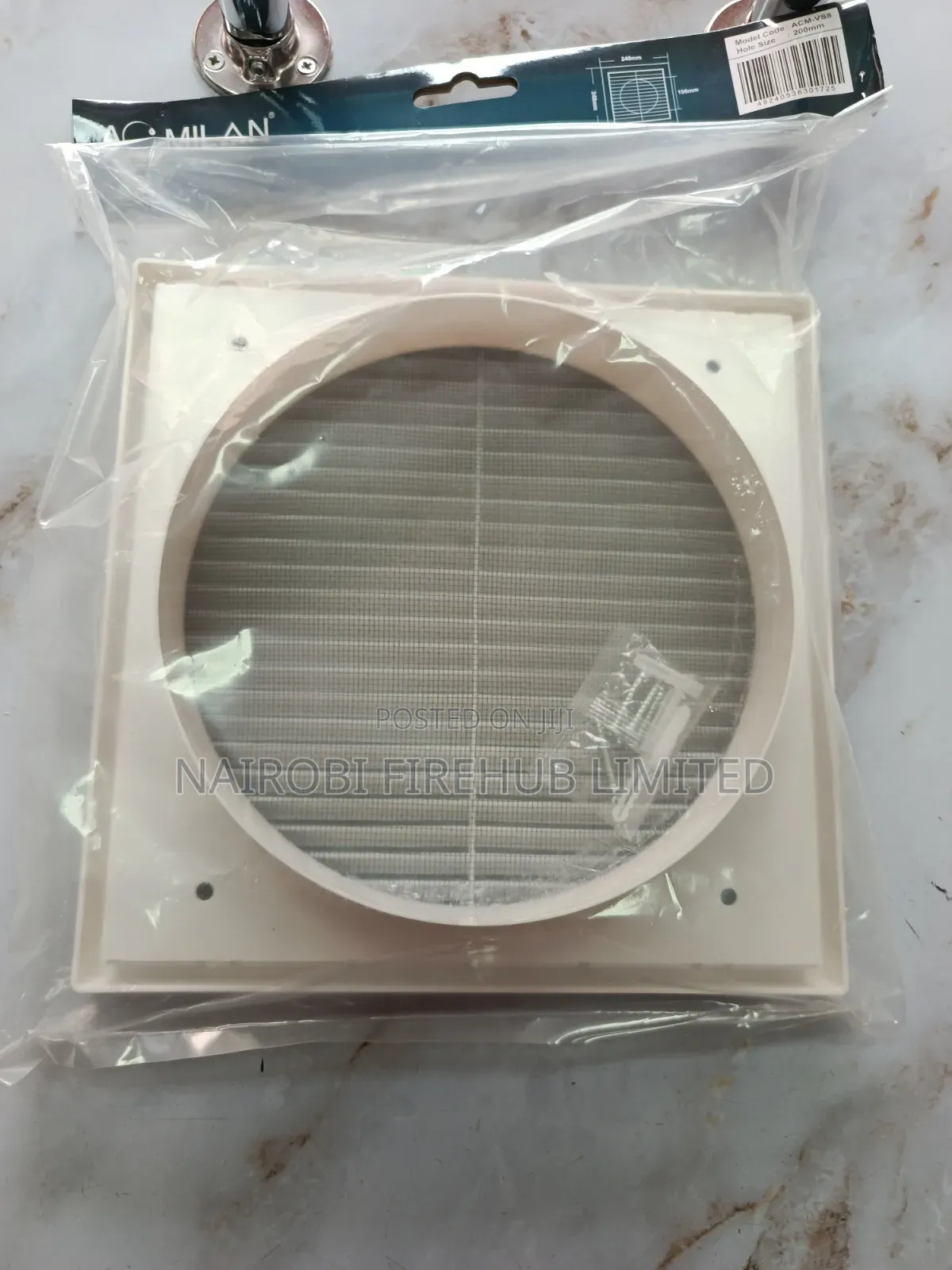 Louvred Ventilation Grill 8 Inches