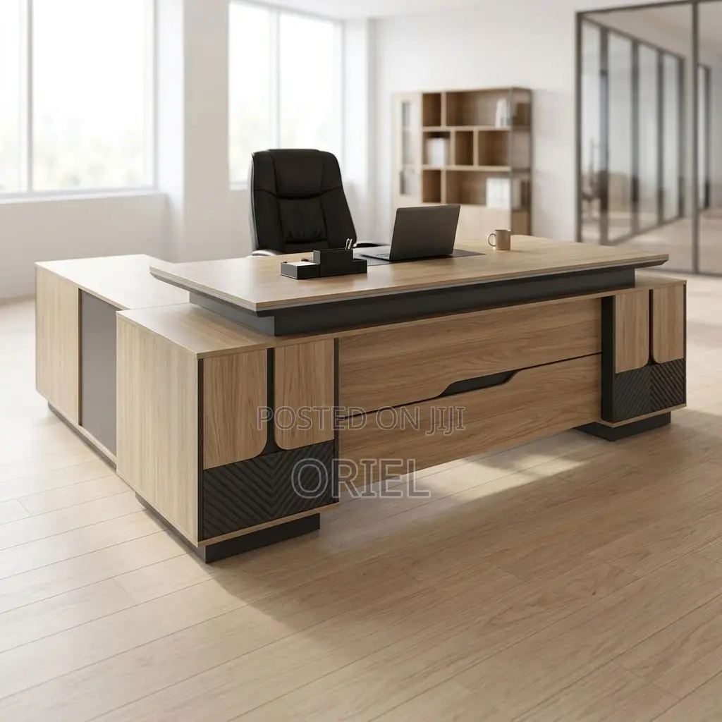 Office Desk : Executive 200CM L Shaped Desk.