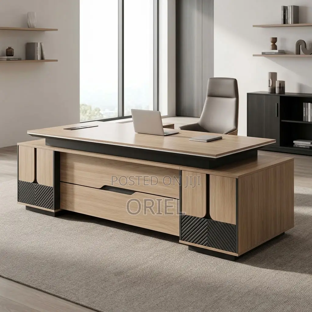 Office Desk : Executive 200CM L Shaped Desk.