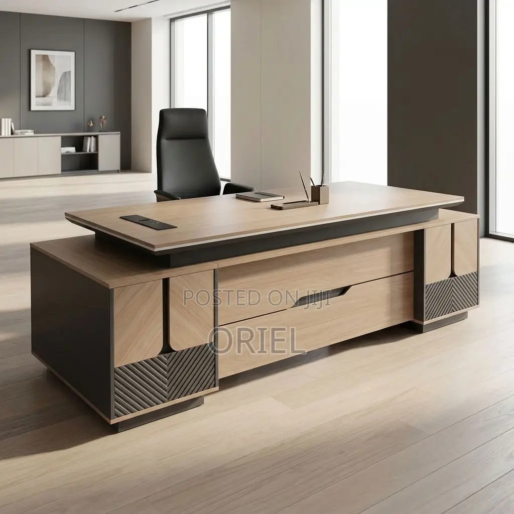 Office Desk : Executive 200CM L Shaped Desk.
