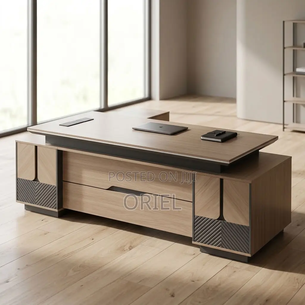 Office Desk : Executive 200CM L Shaped Desk.
