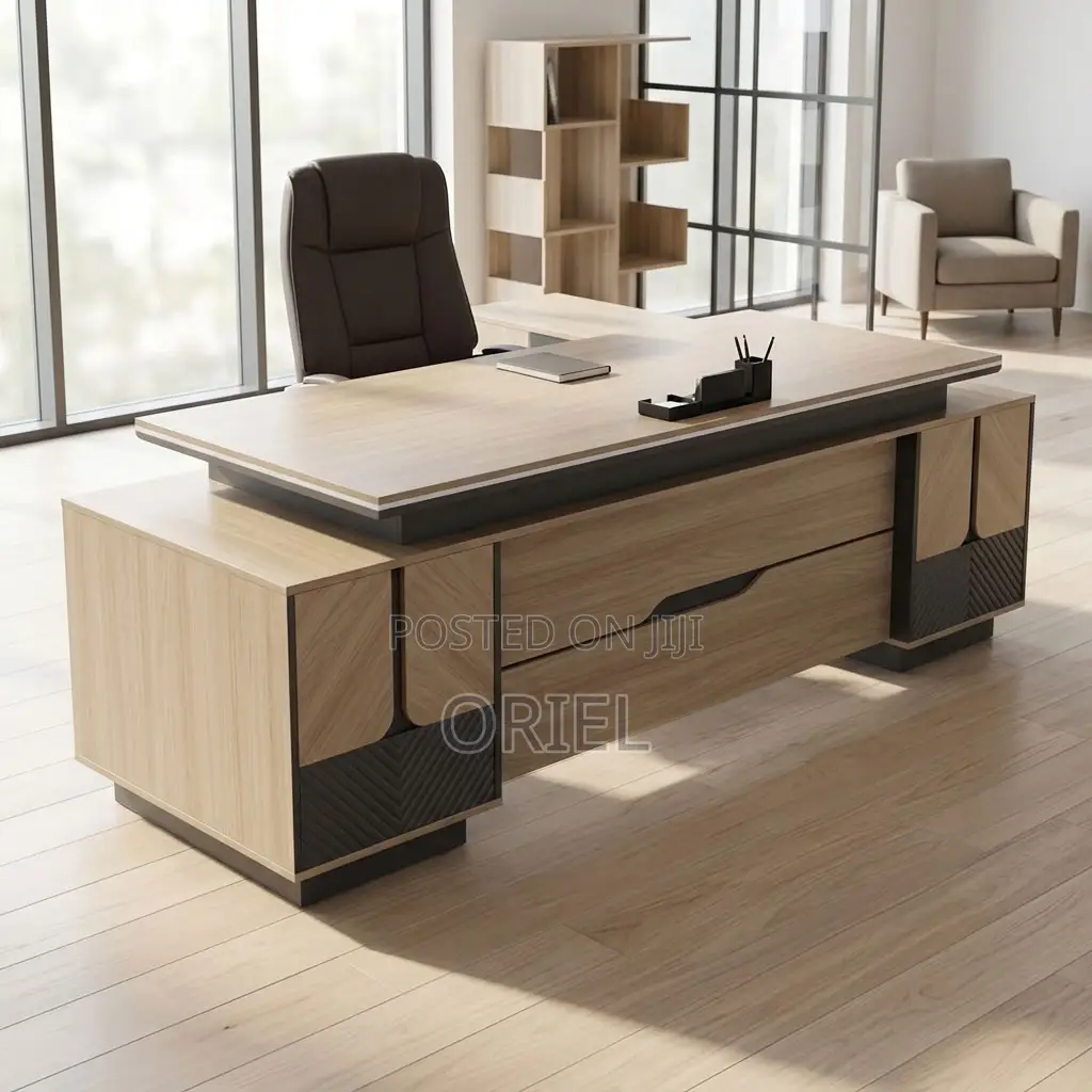 Office Desk : Executive 200CM L Shaped Desk.