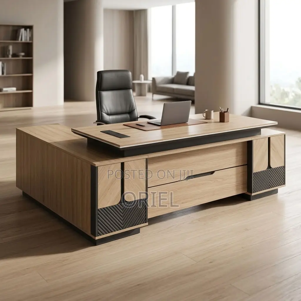 Office Desk : Executive 200CM L Shaped Desk.