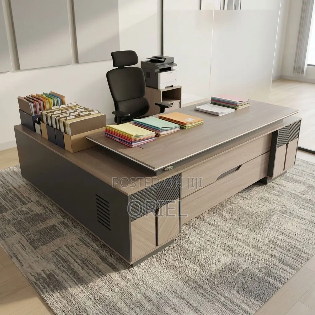Office Desk : Executive 200CM L Shaped Desk.