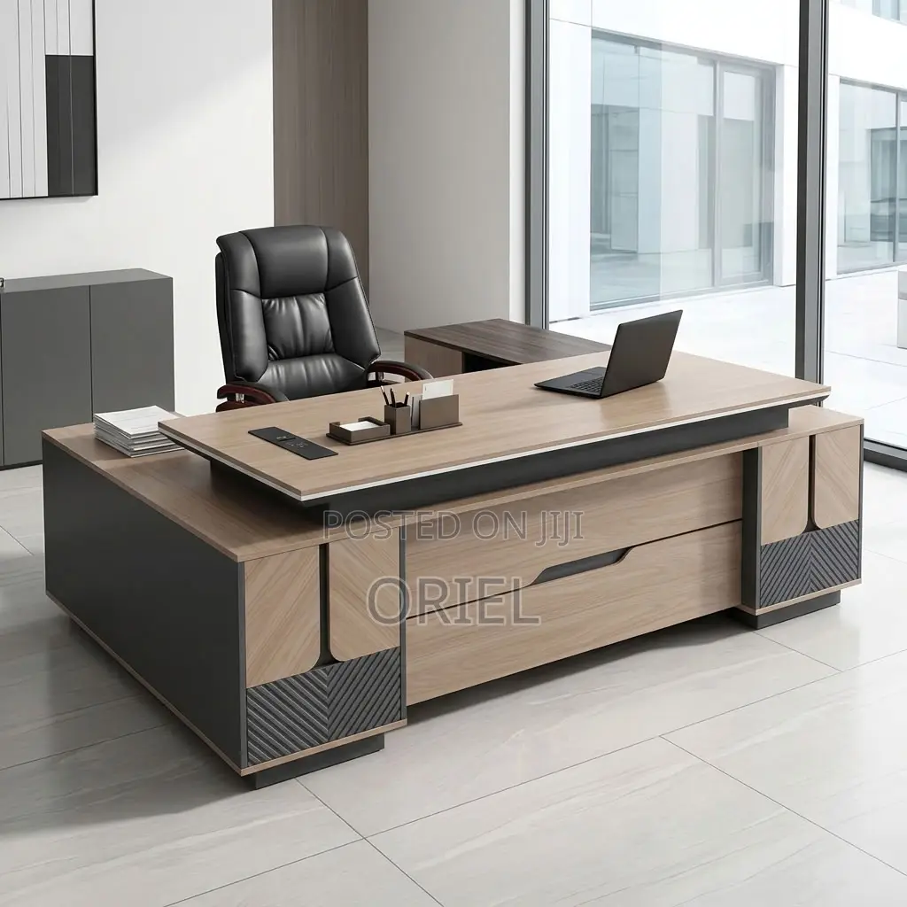 Office Desk : Executive 200CM L Shaped Desk.