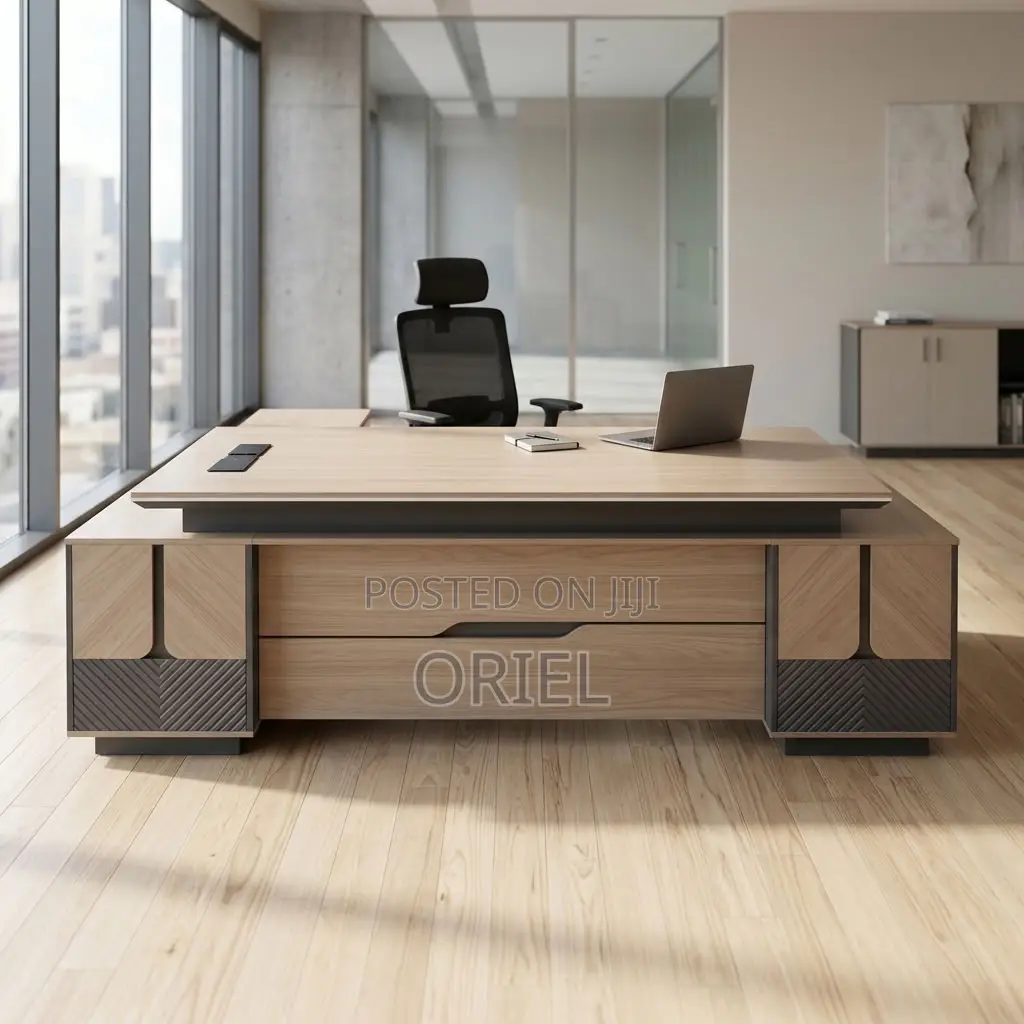 Office Desk : Executive 200CM L Shaped Desk.