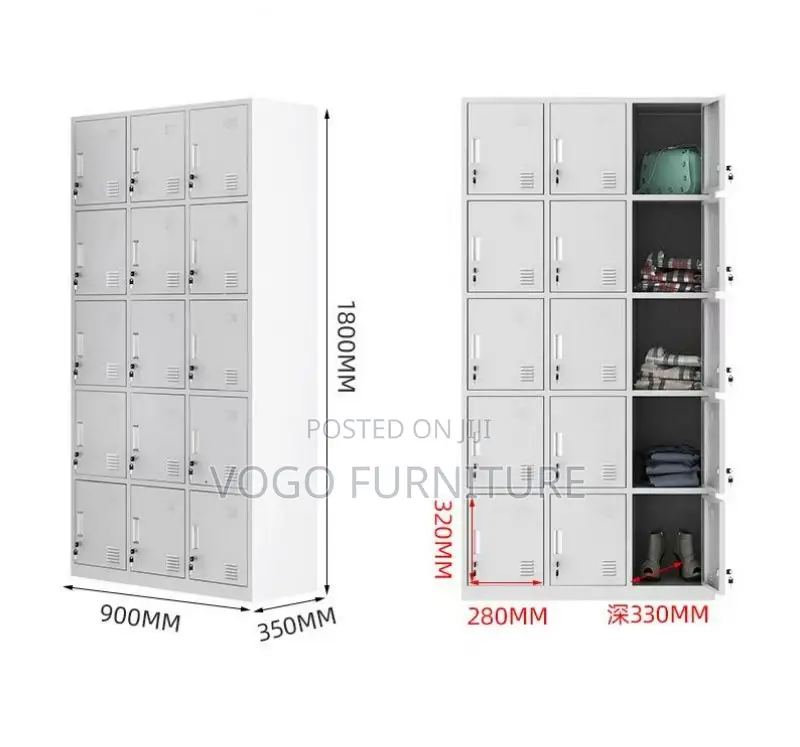 Office Locker; 15 Compartment Office Storage Locker Cabinet