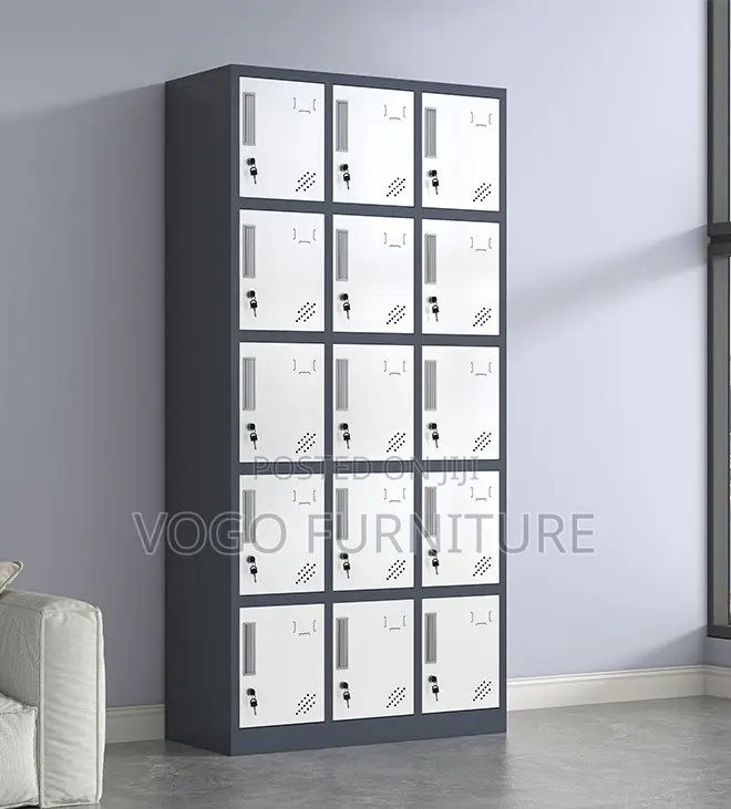 Office Locker; 15 Compartment Office Storage Locker Cabinet