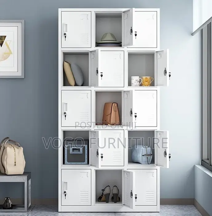 Office Locker; 15 Compartment Office Storage Locker Cabinet