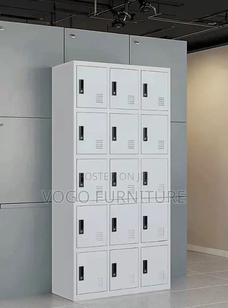 Office Locker; 15 Compartment Office Storage Locker Cabinet