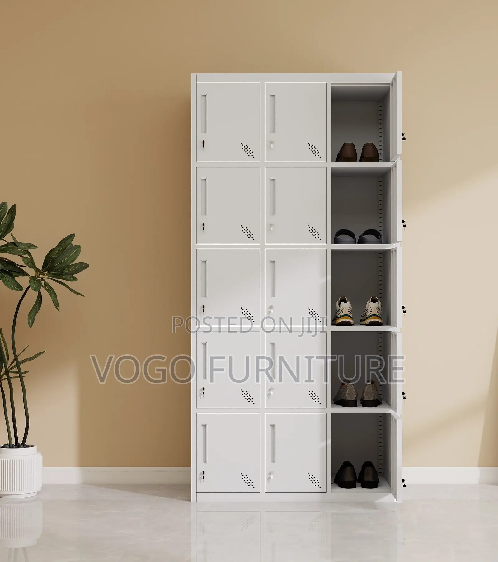 Office Locker; 15 Compartment Office Storage Locker Cabinet