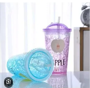 600ml Double Wall Acrylic Frost Ice Smoothie Cup